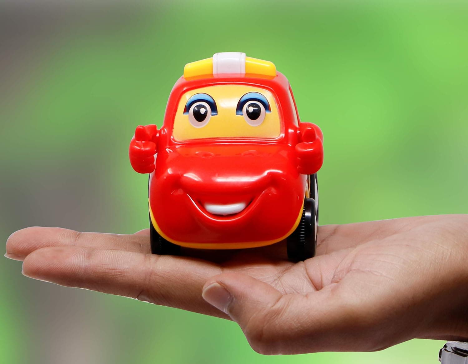Set Of 4 Friction Mini Cars Car Toy Push And Go Car Vehicles Toys, Cartoon Cars For Toddlers Kids| Crawling Vehicle Toy For Kids, Assorted — view 2