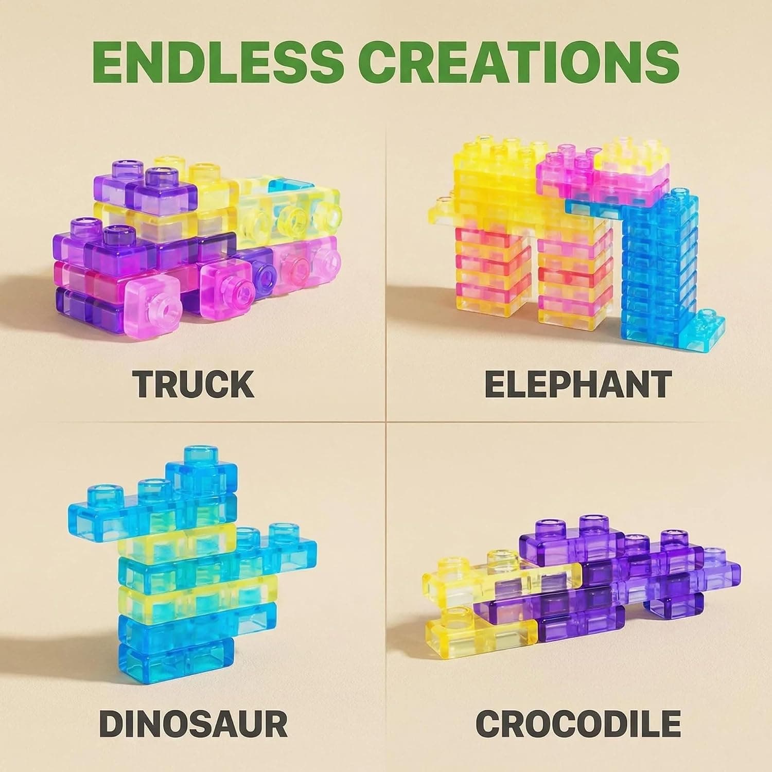 Magic Gummy Blocks Set (40 Pcs) | Building Blocks Toy for Kids — view 5