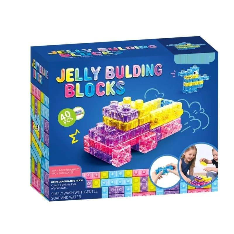 Magic Gummy Blocks Set (40 Pcs) | Building Blocks Toy for Kids