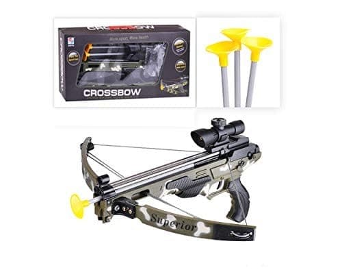Camouflage Crossbow Toy for Kids with Scope & Suction Darts | Archery Play Set