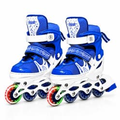 Adjustable Inline Roller Skates for Kids | Brake Stopper | Color as per Stock dispatched