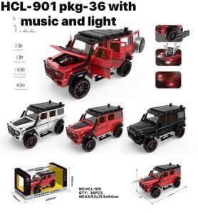 Kidoyz G-Wagon Die-Cast Metal Toy Car | Large Alloy Model Car | Collectible Car Toy for Kids | Color As Per Stock — view 2