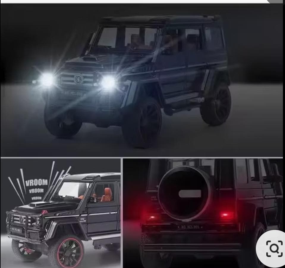 Kidoyz G-Wagon Die-Cast Metal Toy Car | Large Alloy Model Car | Collectible Car Toy for Kids | Color As Per Stock — view 8