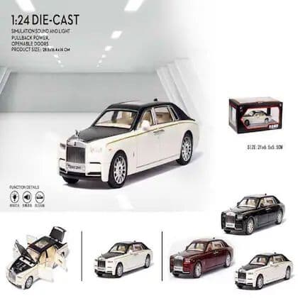 Kidoyz Phantom Die-Cast Metal Toy Car | Large Alloy Model Car | Collectible Car Toy for Kids | Color As Per Stock — view 4