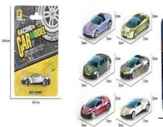Kidoyz Single Racing Car Die-Cast Metal Toy Car | Alloy Model Car | Collectible Car Toy for Kids | Color As Per Stock — view 2