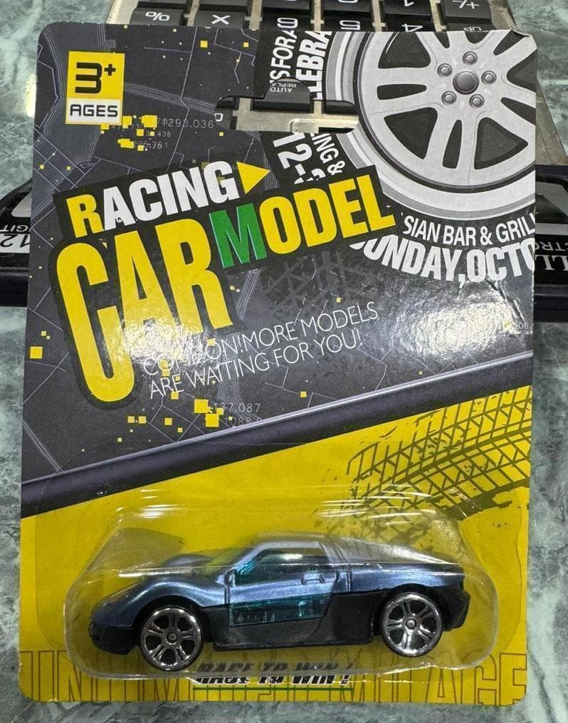 Kidoyz Single Racing Car Die-Cast Metal Toy Car | Alloy Model Car | Collectible Car Toy for Kids | Color As Per Stock — view 4