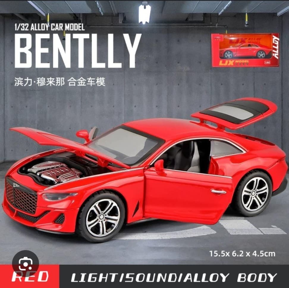 Kidoyz Bentley Die-Cast Metal Toy Car | Medium Alloy Model Car | Collectible Car Toy for Kids | Color As Per Stock — view 2
