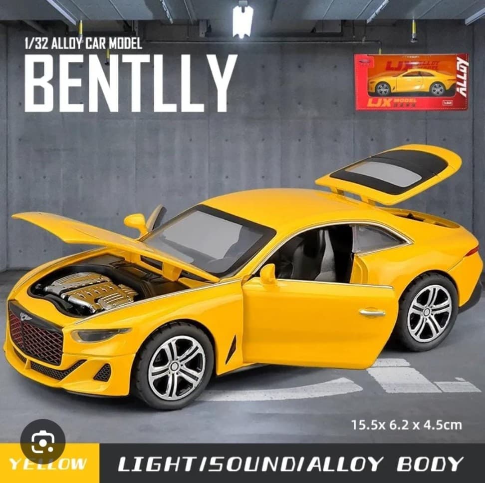 Kidoyz Bentley Die-Cast Metal Toy Car | Medium Alloy Model Car | Collectible Car Toy for Kids | Color As Per Stock — view 9