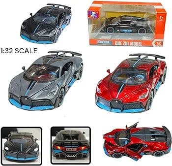Kidoyz Bugatti Die-Cast Metal Toy Car | Medium Alloy Model Car | Collectible Car Toy for Kids | Color As Per Stock — view 7