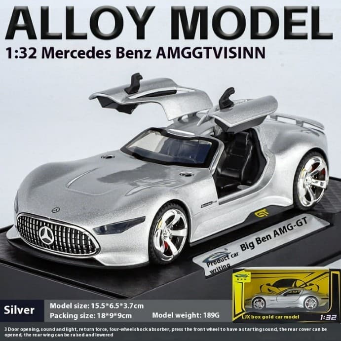 Kidoyz AMG Die-Cast Metal Toy Car | Medium Alloy Model Car | Collectible Car Toy for Kids | Color As Per Stock — view 10