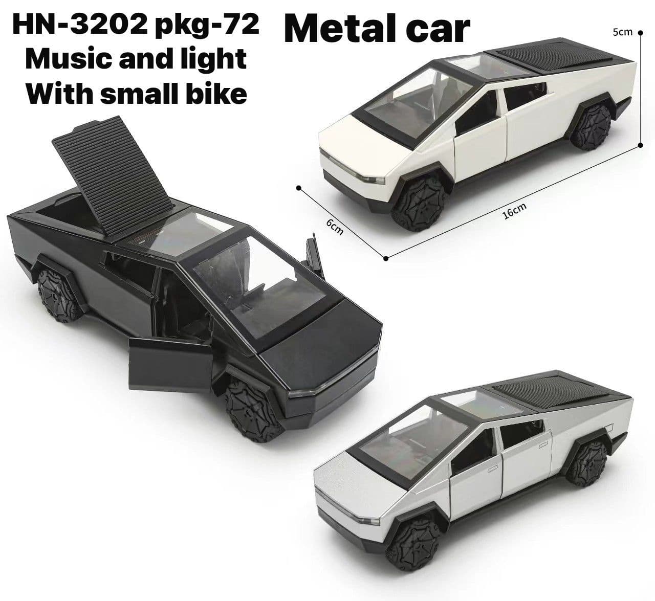Kidoyz Tesla Die-Cast Metal Toy Car | Medium Alloy Model Car | Collectible Car Toy for Kids | Color As Per Stock — view 5