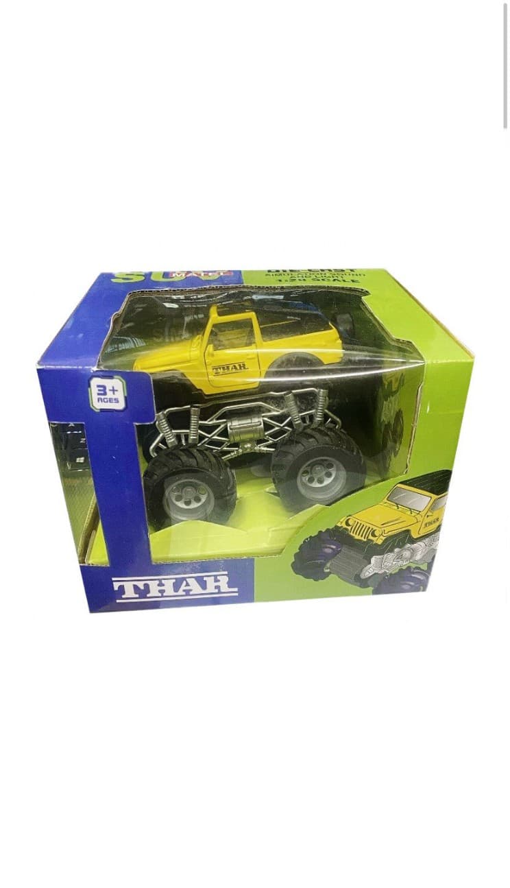 Kidoyz SUV Thar Die-Cast Metal Toy Car | Alloy Model Car | Collectible Car Toy for Kids | Color As Per Stock — view 3