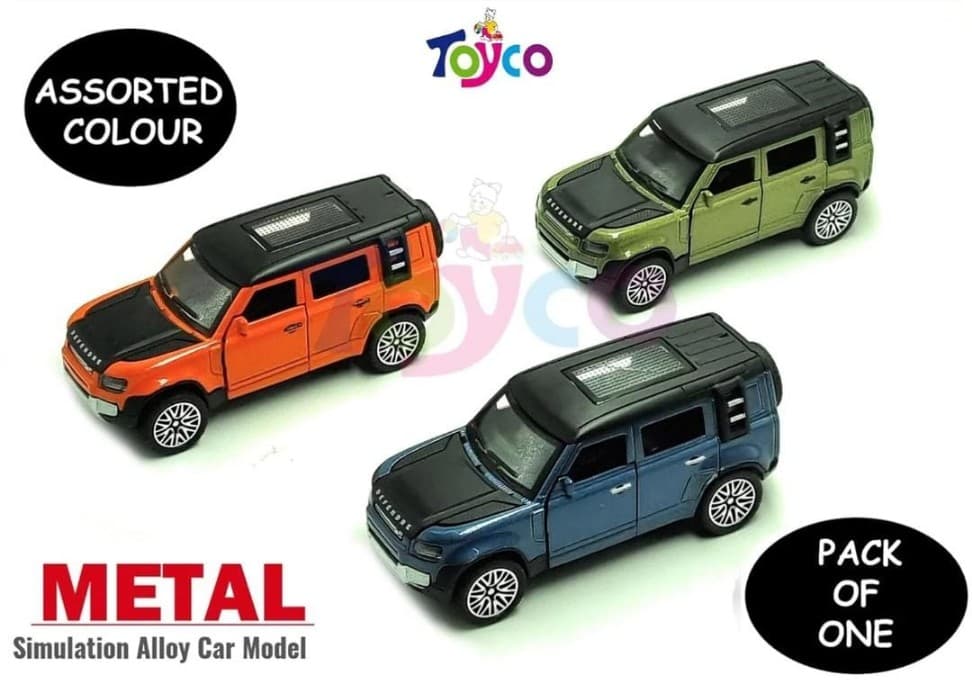 Kidoyz Defender Die-Cast Metal Toy Car | Small Alloy Model Car | Collectible Car Toy for Kids | Color As Per Stock — view 4