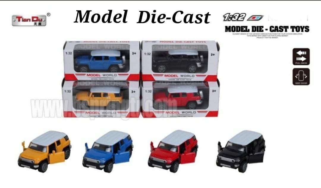 Kidoyz Model White Die-Cast Metal Toy Car | Small Alloy Model Car | Collectible Car Toy for Kids | Color As Per Stock — view 3