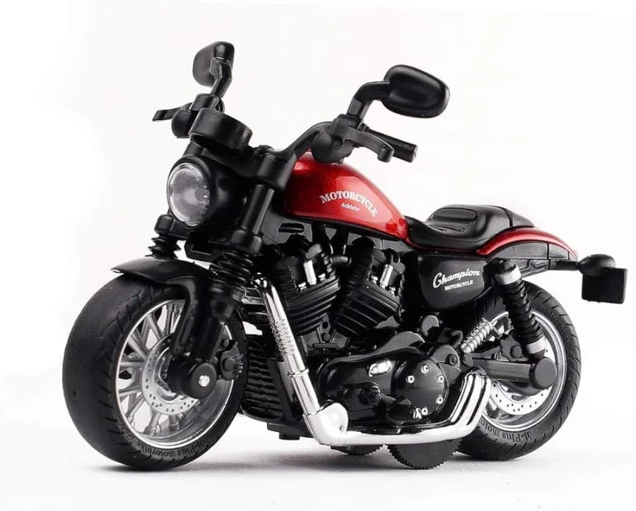 Kidoyz Coo Coo Bike Die-Cast Metal Motorcycle Toy | Small Alloy Scale Model Motorcycle | Collectible Vehicle Toy for Kids | Color As Per Stock — view 3