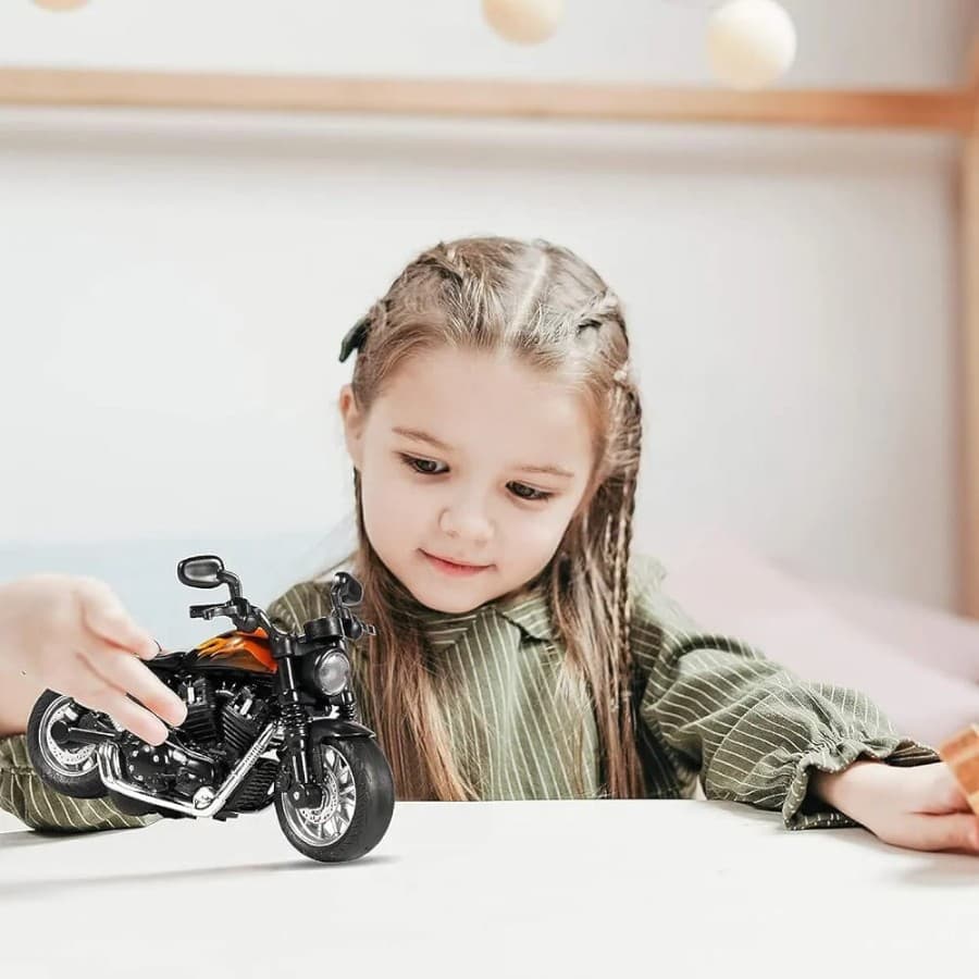 Kidoyz Coo Coo Bike Die-Cast Metal Motorcycle Toy | Small Alloy Scale Model Motorcycle | Collectible Vehicle Toy for Kids | Color As Per Stock — view 5
