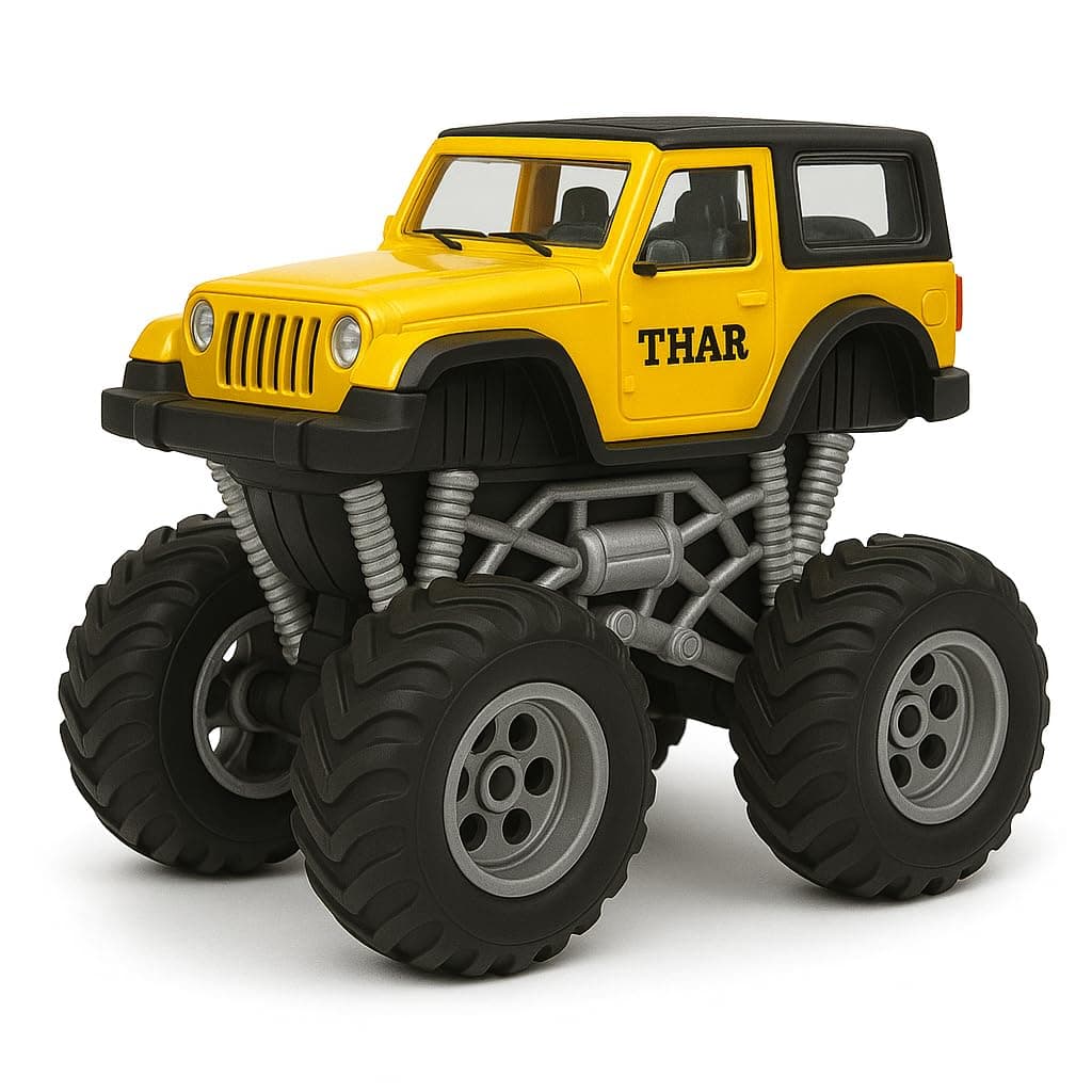 Kidoyz SUV Thar Die-Cast Metal Toy Car | Alloy Model Car | Collectible Car Toy for Kids | Color As Per Stock