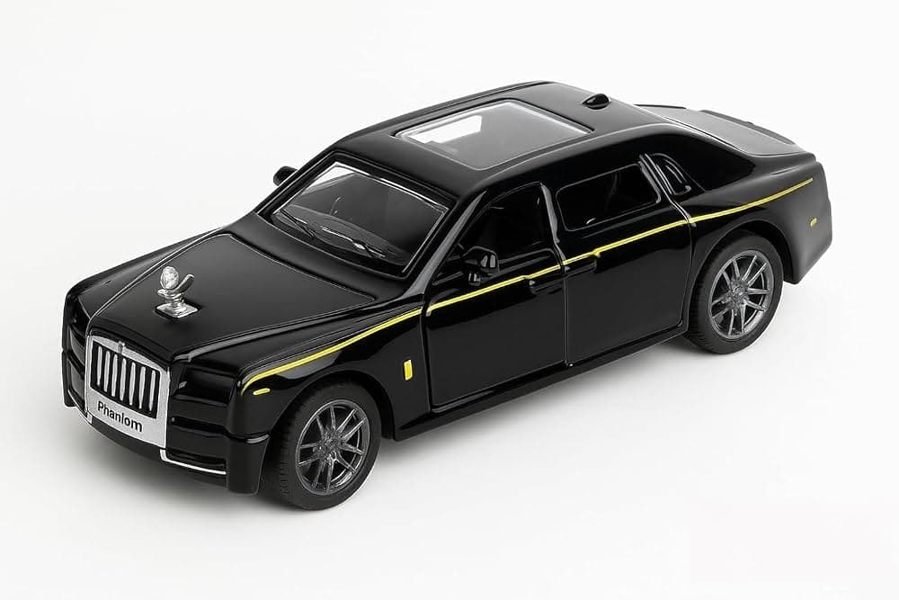 Kidoyz Die-Cast Phantom Die-Cast Metal Toy Car | Small Alloy Model Car | Collectible Car Toy for Kids | Color As Per Stock