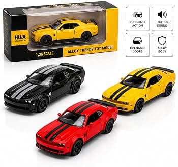 Kidoyz Hellcat Die-Cast Metal Toy Car | Small Alloy Model Car | Collectible Car Toy for Kids | Color As Per Stock