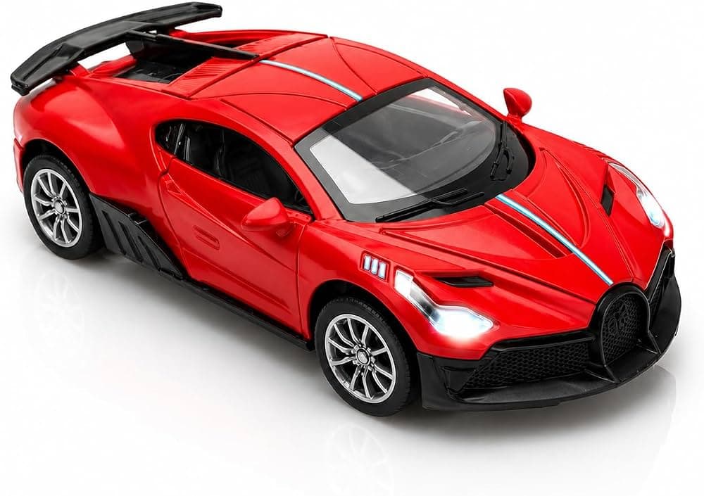 Kidoyz Bugatti Die-Cast Metal Toy Car | Small Alloy Model Car | Collectible Car Toy for Kids | Color As Per Stock