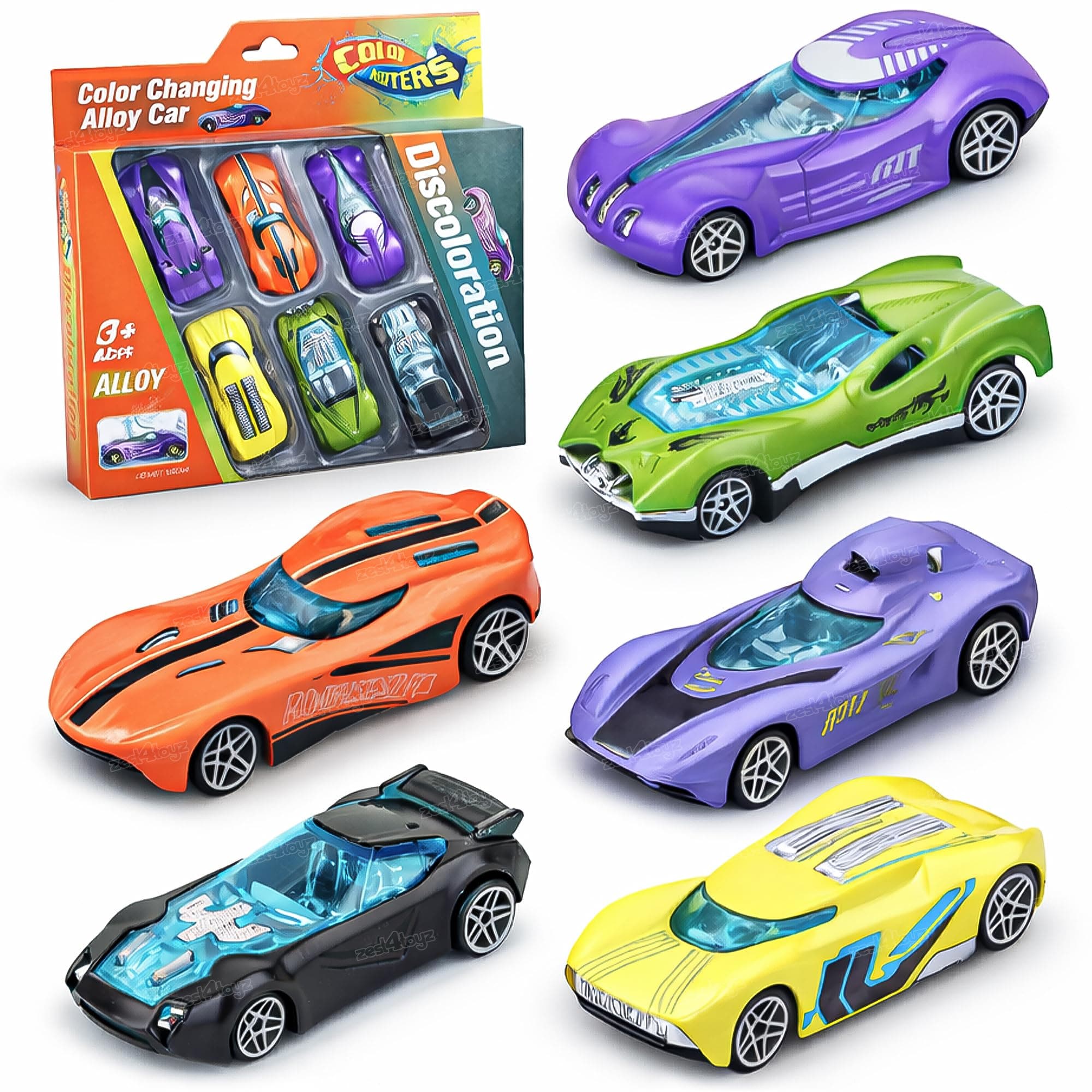 Kidoyz Colour Changing Alloy Die-Cast Metal Toy Car | Alloy Model Car | Collectible Car Toy for Kids | Color As Per Stock