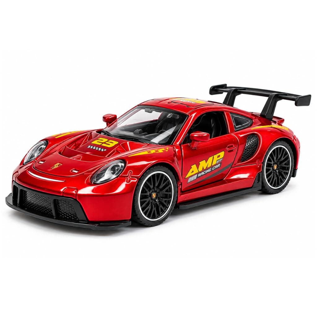 Kidoyz Porsche Die-Cast Metal Toy Car | Medium Alloy Model Car | Collectible Car Toy for Kids | Color As Per Stock