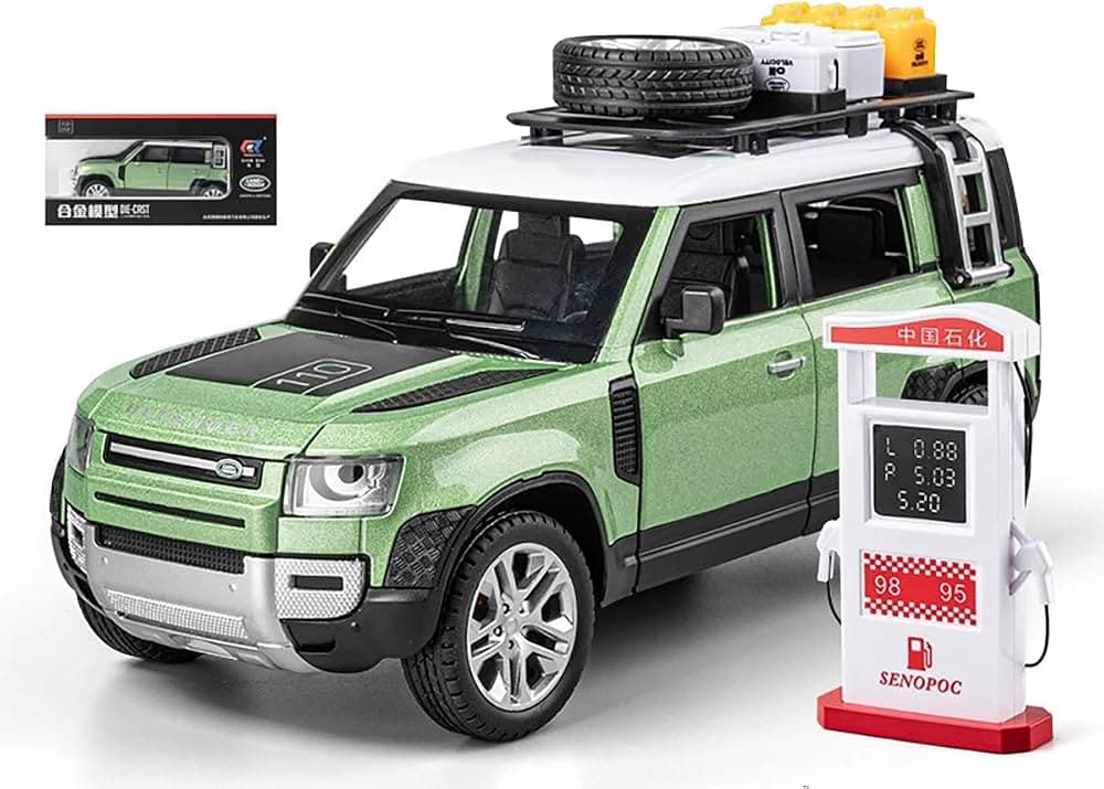 Kidoyz Defender Die-Cast Metal Toy Car | Medium Alloy Model Car | Collectible Car Toy for Kids | Color As Per Stock