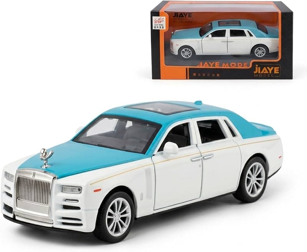 Kidoyz Phantom Die-Cast Metal Toy Car | Large Alloy Model Car | Collectible Car Toy for Kids | Color As Per Stock