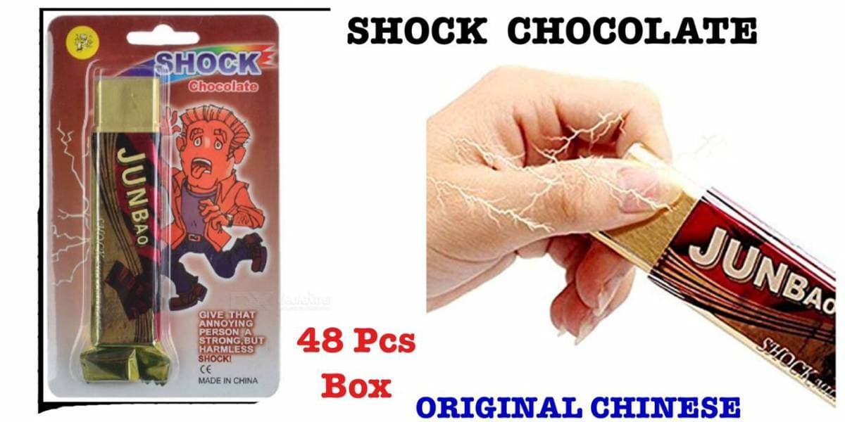Kidoyz Prank Shock Chocolate Bar | Funny Joke Electric Shock Gag | Novelty Prank Item