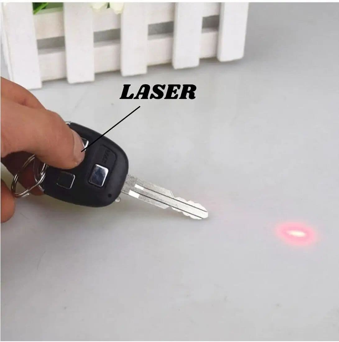 Kidoyz Prank Shock Car Key Chain | 3-in-1 Shock, Laser & LED Light Keyring | Funny Joke Gag Toy — view 3