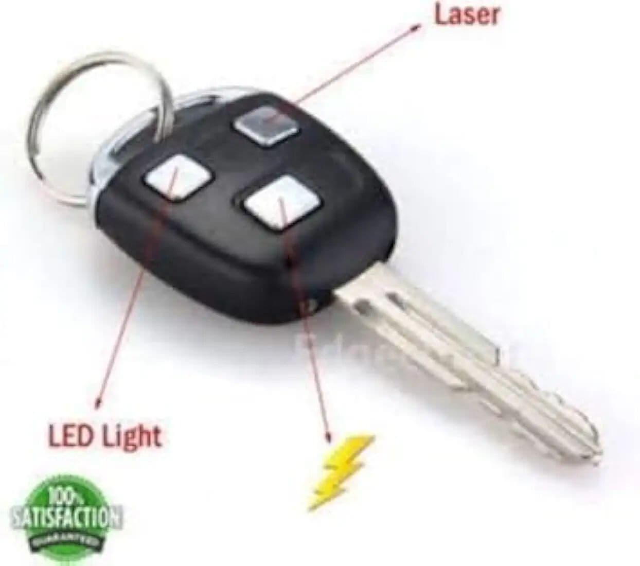 Kidoyz Prank Shock Car Key Chain | 3-in-1 Shock, Laser & LED Light Keyring | Funny Joke Gag Toy — view 4