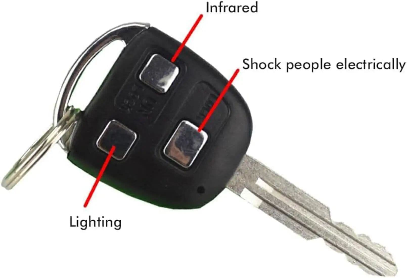 Kidoyz Prank Shock Car Key Chain | 3-in-1 Shock, Laser & LED Light Keyring | Funny Joke Gag Toy — view 6