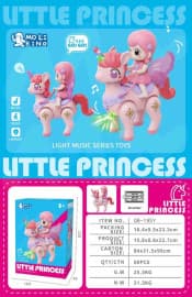 Kidoyz Little Unicorn Princess Toy | Dancing Princess Riding a Unicorn with Light & Music | Ages 3+
