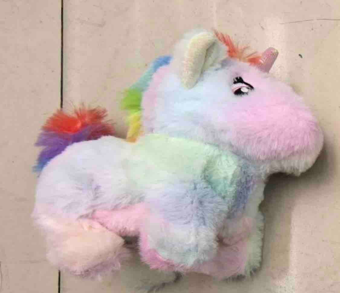 Kidoyz Soft Plush Unicorn Toy | Super Soft Fur Cuddly Stuffed Unicorn with Rainbow Mane | Gift for Kids — view 3
