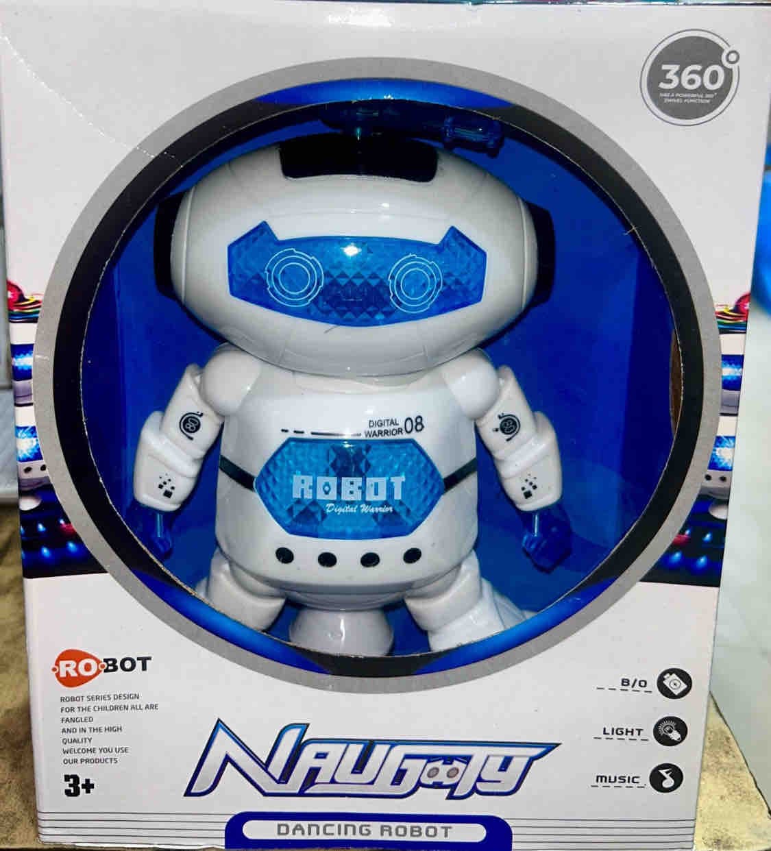 Kidoyz Dancing Robot Toy | Electric Dance Robot with 360° Spin, Lights & Music | Ages 3+
