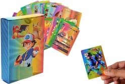Kidoyz Rainbow Foil Trading Card Pack | Collectible Cartoon Cards in Display Box