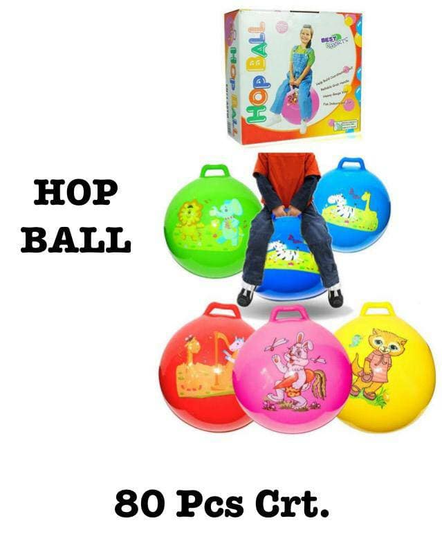 Kidoyz Hop Ball | 55 cm (22 inch) Big Jumping Hopper Ball with Handle for Kids | Pump Not Included — view 3