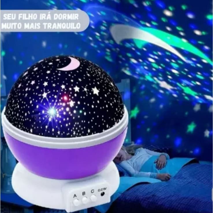 Kidoyz Star Master Rotating Projection Lamp | Starry Sky Night Light Projector with USB Cable | Color As Per Stock — view 3