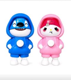 Kidoyz Magic Mask Puppet | Hooded puppet with a button that changes its face, 3 expressions | Pack of 2 | Color As Per Stock