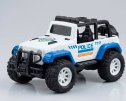 Kidoyz Inertia Slide Police Jeep | Inertia slide police jeep | Pack of 1 | Color As Per Stock