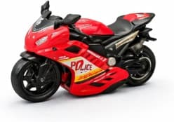 Kidoyz Inertia Racing Motorcycle | Inertia racing motorcycle in red, white and grey | Pack of 1 | Color As Per Stock