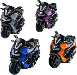 Kidoyz Inertia Stylish Motorcycle | Inertia motorcycle with cool styling | Ages 3+ | Pack of 2 | Color As Per Stock
