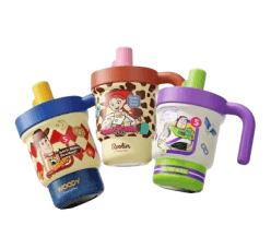 X&W Disney Pixar Toy Story Stainless Steel Insulated Toddler Sippy Cup Set