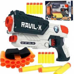 Soft Dart Blaster Gun Toy With Foam Darts & Wrist Band | Ages 6+