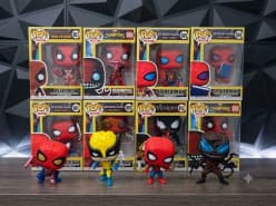 Spider-Man & Marvel Heroes Collectible Figure Set | Pop-Style Mini Figures in Display Boxes | Random 1Pcs