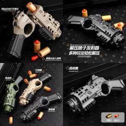 Fidget Pistol Toy | Decompression Shell-Ejecting Fidget Gun | Stress Relief Toy | Color as per Stock dispatched