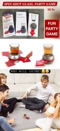 Spin the Shot Party Game | Shot Glass Spinner "Who Will Drink?" Game | Adults 18+