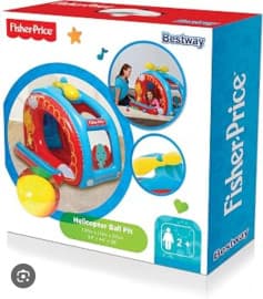 Helicopter Inflatable Ball Pit Play House for Toddlers | Ages 2+