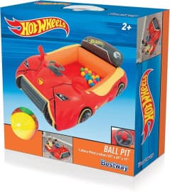 Red Racing Car Inflatable Ball Pit | Hot Wheels-Style Car Play Pool | Ages 2+