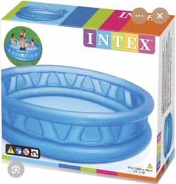 Inflatable Soft Side Round Pool 188 cm (74 inch) | Blue Kids Paddling Pool